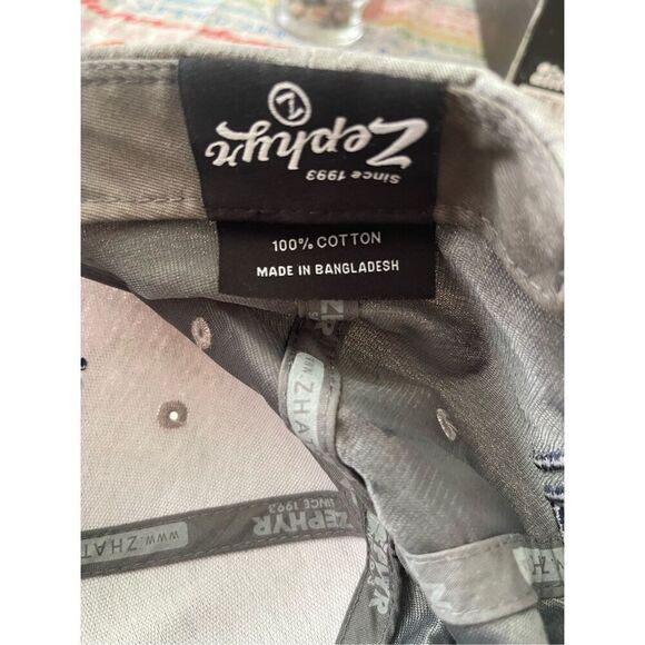 Zephyr Men's Gray Adjustable Snapback Utah Jazz Basketball Trucker Cap OSFA - Picture 9 of 9